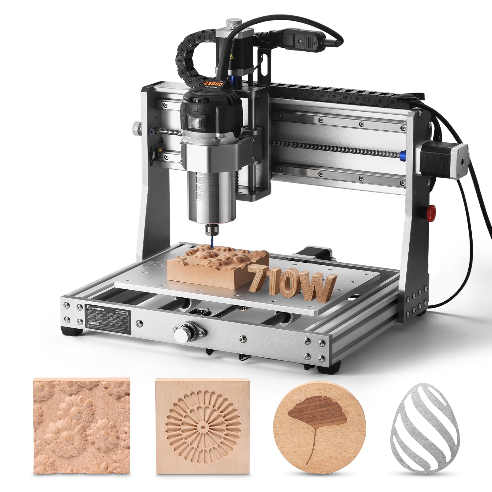 Genmitsu 3020-PRO Ultra CNC Router Machine, Upgraded 710W Spindle